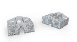 Stajnia z kartonu 3D Tekturaki