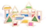 Kolorowe klocki sensoryczne Montessori Tickit